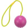Vrhací míč hrbolatý na šňůře 7cm/30cm – TRIXIE